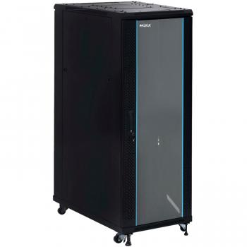 Armario Rack 19 Phasak Pro 47U 800x1000 Desmontado - Con Puertas Ventiladas, Bandejas, Regleta Eléctrica y Ruedas, Ideal para Servidores