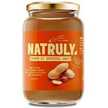 NATRULY Crema de Cacahuete Sin Azúcar, Vegana, Sin Gluten, Sin Lactosa, 100% Cacahuete Natural