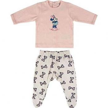 Cerdá Conjunto Ropa Disney Bebe de Minnie Mouse Juego de Pijama, Rosa, 0 Meses para Bebés