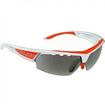 Salice 005 CRX B Men's Sunglasses with Grey Lens - White/Orange/Red, Large Size