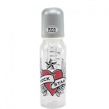 Rock Star botella de bebé Babyflaeschchen Corazón & Alas 250 ml
