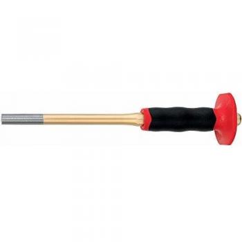 Botador cilíndrico octogonal extralargo con empuñadura protectora Rennsteig 451 316 0 - Botador (para clavijas) XXL 16mm L.290mm
