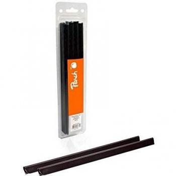Klemmschienen de plástico Peach A4, 8mm, negras, 25 unidades