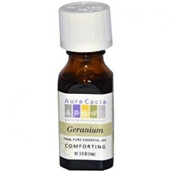 AURA CACIA ESSENTIAL OIL,GERANIUM, .5 FZ