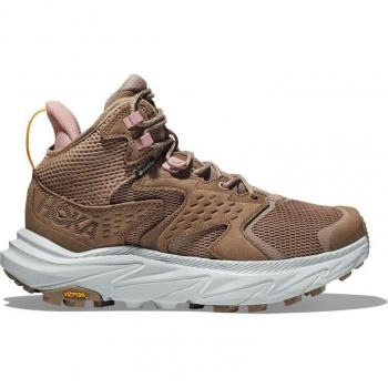 HOKA Women's Anacapa 2 Mid GORE-TEX Hiking Shoes, Dune/Ice Flow, Size 6
