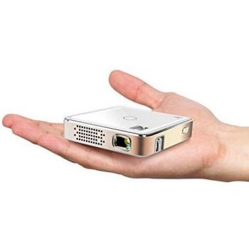 Kodak Ultra Mini Portable Projector 75 - HD LED DLP Rechargeable Projector 100” Display, Built-in Speaker - HDMI, USB and Micro SD - Compatible with iOS, Android Phones & Devices