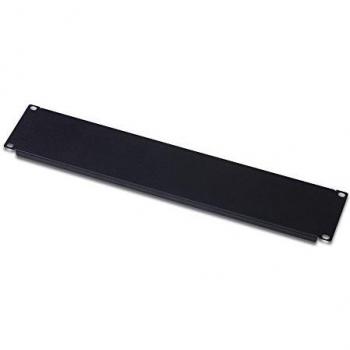 Placa ciega DIGITUS 19 2U, cubierta para armarios de red y servidores, incl. Material de fijación, chapa de acero, lacado en polvo, negro