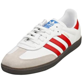Zapatillas deporte de Hombre ADIDAS SAMBA OG IG1025 - BETTER SCARLET - Talla 41 1/3 - Color Blanco y Rojo - Material Piel