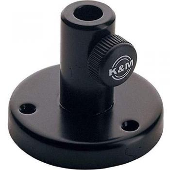 K&M 23855 Table Flange for Microphone Arm 23850/23860, Black