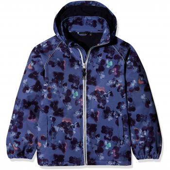 NAME IT Nkfalfa Softshell Jkt Flower Fo, Chaqueta para Niñas, Multicolor