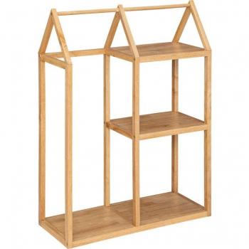 Perchero infantil Robin de madera y metal - Beige - 82 x 33 cm