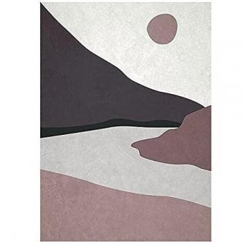 BigBuy Home S0111422 Cuadro, Luna, 100 x 70 x 4 cm