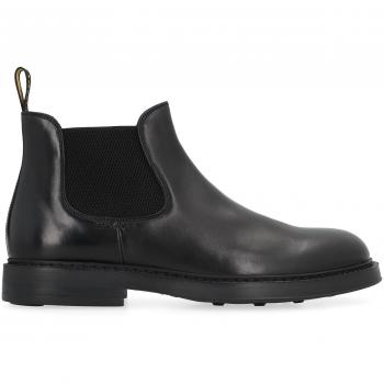 Doucal's Men's Black Leather Chelsea Boots - Size 41.5 (US 8.5)