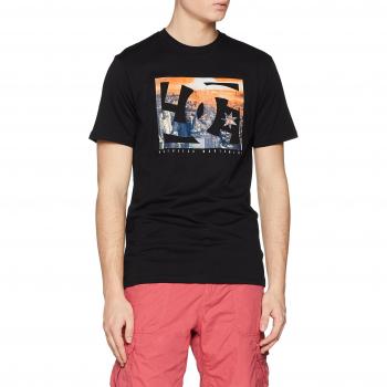 DC Shoes Empire Henge T-Shirt, Hombre, Anthracite-Solid, S