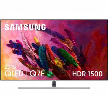 Samsung QLED 2018 75Q7FN - Smart TV Plano de 75, 4K UHD resolución, HDR 1500, Control One Remote, One Connect + Cable Invisible, versión española, Color Plata