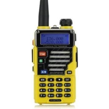 Baofeng UV-5R Plus/UV5R+ Qualette Serie 136-174/400-480MHz 2M/70cm Ham Two-way Radio, Dual-Band, Dual-Display, Dual-Standby,18CM/7FT Impulsado Antena