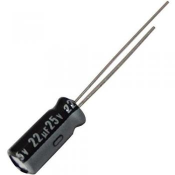 AERZETIX -20х - Condensador Electrolítico - Radial - 22µF ± 20% 25V THT 85°C 2000h Ø5x11mm - C12772