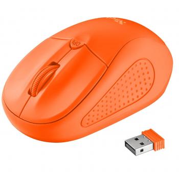 Trust Primo Mouse - Ratón inalámbrico, color naranja
