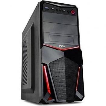 Nox Pax -Caja de computadora, Color Negro y Rojo