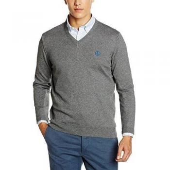 ELGANSO Pico Codera, Jersey para Hombre, Gris, XL