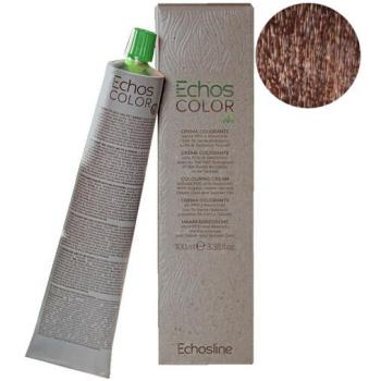 Tinte Vegano Echosline Crema Colorante para Cabello Permanente 100ml - Máxima Cobertura y Brillo, Rubio Oscuro Cobrizo Dorado 6.43