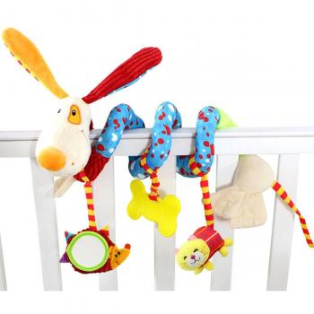 Happy Cherry - Juguetes Colgantes Espiral de Animales para Cuna Cochecito Carrito para bebés niños niñas arrastrar - Diseño de Perro