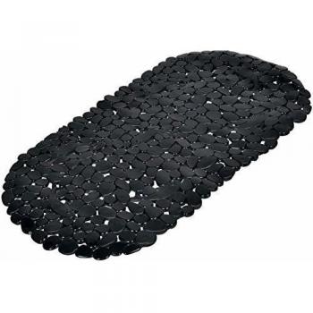 Tapete de baño Vita Noir, 69 x 36 cm, algodón, negro