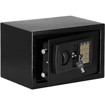 Caja Fuerte de Pared con Llave y Código Numérico - SPRINGOS - 31 x 20 x 20 cm - Alta Seguridad