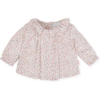 Blusa de bebé niña Tutto Piccolo estampada con abertura trasera de botones