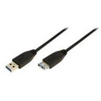 LogiLink USB 3.0 Extension Cable, 2m, Black, CU0042