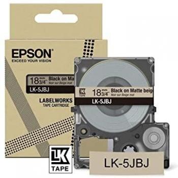 Cartucho de etiquetas Epson LK5JBJ Beige Negro