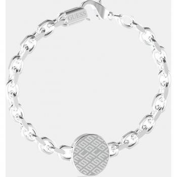 Pulsera Guess King's Road Hombre JUXB03230JWSTS - Acero Plateado, Moneda Central