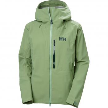 Helly Hansen Women's Verglas Backcountry Waterproof Ski Jacket Green XL