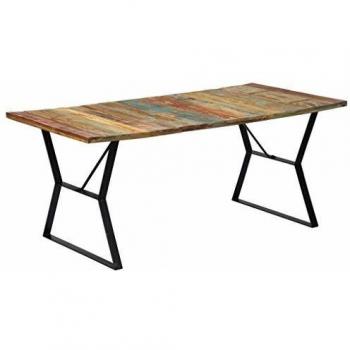 vidaXL Dining Table 180x90x76 cm Solid Reclaimed Wood