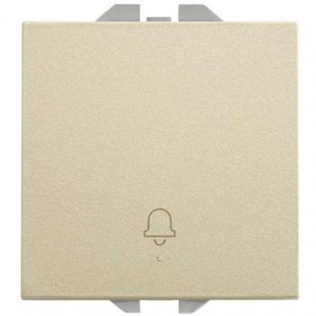 Pulsador Simon 270 con grabado Campana 10A Cava