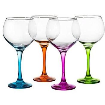 Set 4 Copas Cubata pie color Ambassador 79 CL Pasabahçe
