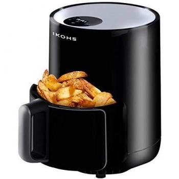 CREATE / FRYER AIR / Freidora de aire sin aceite Negro / Capacidad 1,5 l, 900W, cesta antiadherente, selector de temperatura 80-200°, apagado automático, Libre de BPA, Programable.