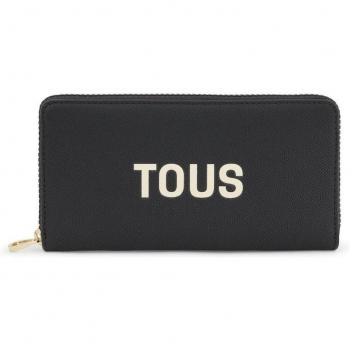 Billetera de mujer Tous Halfmoon en color negro con diseño elegante