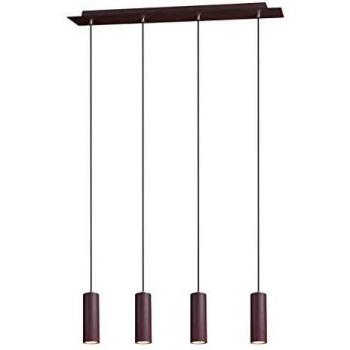 Lámpara Colgante Marley de Metal Óxido, 4 Luces GU10