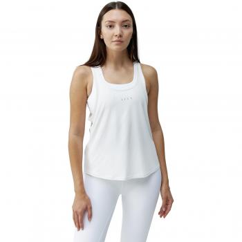 Camiseta sin mangas blanca puro para mujer Born Living Yoga Night - S