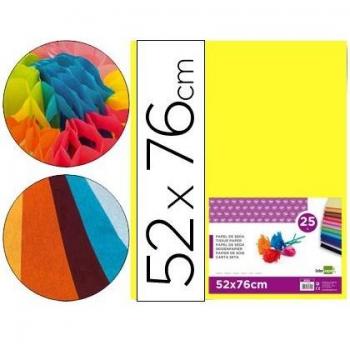 Papel seda 52x76cm 18g/m2 Amarillo