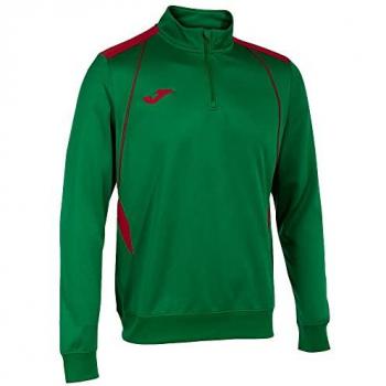 Sudadera Joma Championship VII Hombre Verde Rojo con media cremallera