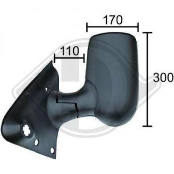 Espejo retrovisor DIEDERICHS 1454025 - Espejo retrovisor de coche, fabricado por DIEDERICHS, modelo 1454025, diseñado para ofrecer una visión clara y amplia del entorno trasero del vehículo