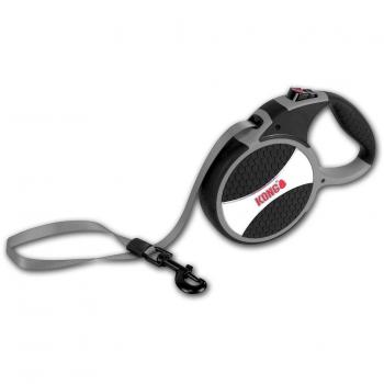 Correa extensible KONG Explore, negra y gris L: hasta 50 kg, cinta de 7,5 m