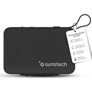 Altavoz portátil Bluetooth Sunstech Go Beat 8W IPX5 con TWS, micrófono manos libres y batería recargable de 2200 mAh, diseño compacto y ligero