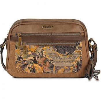 SKPAT Florencia Bolso Bandolera para Mujer, Color Marrón, Cierre con Cremallera, Material Piel Sintética, Tamaño 26x18x7cm - Modelo 312783
