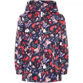 Name IT NOS NMFMELLO Jacket Unicorns, Chaqueta para Niñas, Mehrfarbig Dark Sapphire, 5 años