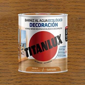 Titanlux Barniz Ecológico al agua Satinado Roble 750 ml