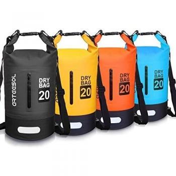 arteesol Bolsa Estanca, Dry Bag - 5L 10L 20L 30L Bolso Seco Impermeable/Seca Bolsa para Kayak Paseo en Barco Canoa Pesca Rafting Camping Playa Natación Snowboard
