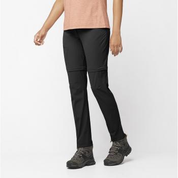 Salomon Pantalón de Mujer Wayfarer Zip Off Negro (Talla 44)
